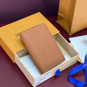 Louis Vuitton Taurillon Monedero Réplica 1:1 con Calidad Espejo y Piel Auténtica 1132657908 - front view