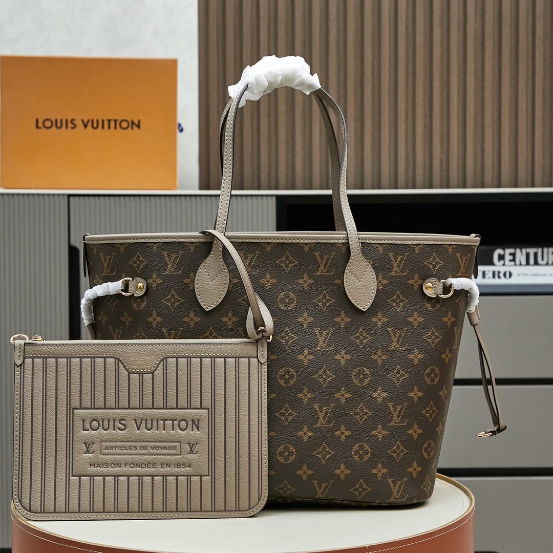 Louis Vuitton Neverfull MM Réplica 1:1 de Lujo con Piel Auténtica y Envío Rápido 1121858280 - front view | Louis Vuitton