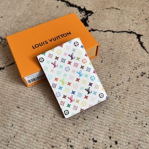 Louis Vuitton x Takashi Murakami Portacarné Réplica 1:1 de Lujo con Calidad Espejo 1151119795 - side view