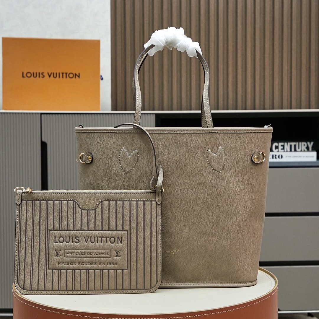 Louis Vuitton Neverfull MM Réplica 1:1 de Lujo con Piel Auténtica y Envío Rápido 1121858280 - side view | Louis Vuitton